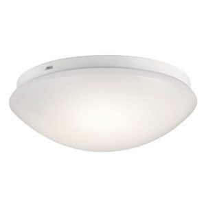 Kichler 10.75" White Acrylic LED Flush Mount in White