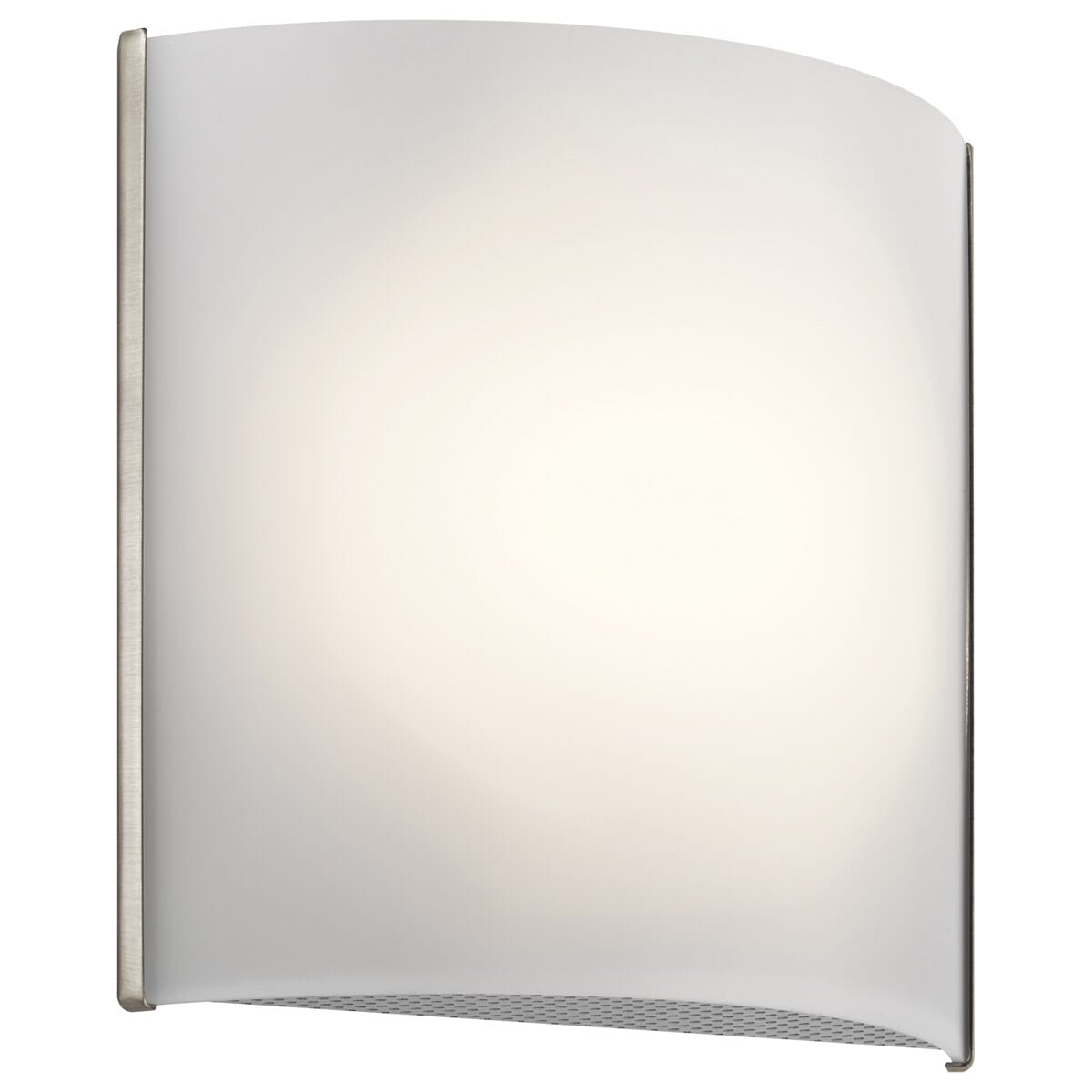 Kichler 8.25" White Acrylic LED Wall Sconce in Brushed Nickel