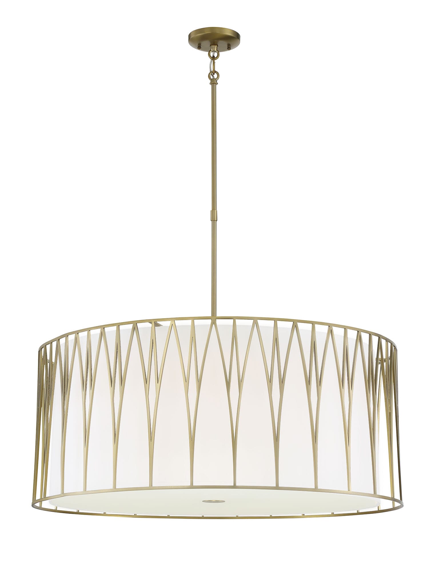 Minka Lavery Regal Terrace 6-Light Pendant Light in Soft Brass