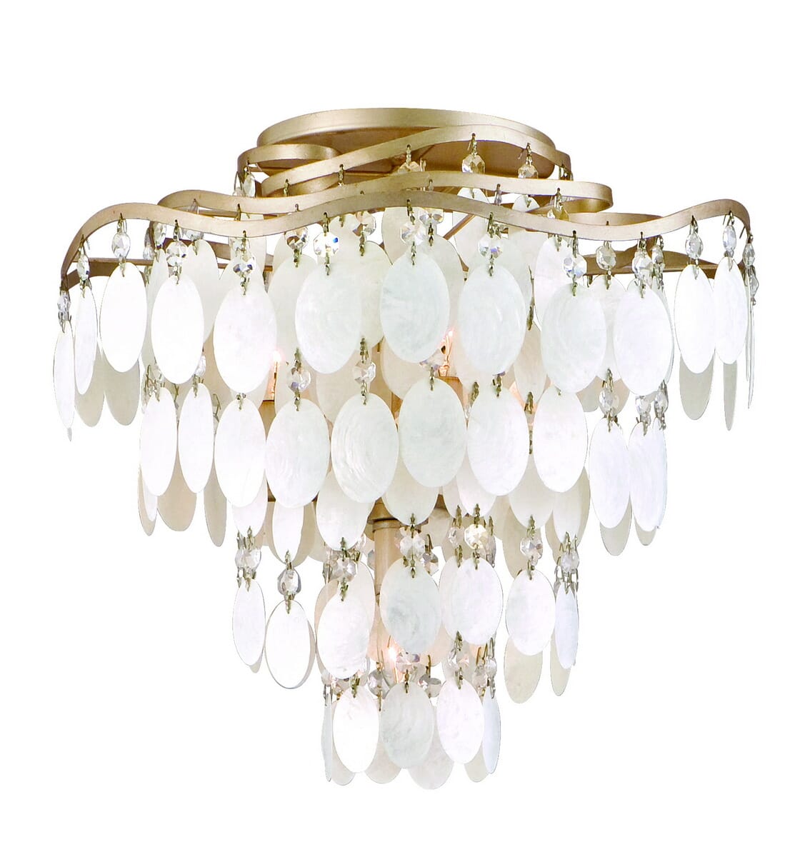 Corbett Dolce 4-Light Ceiling Light in Champagne Leaf