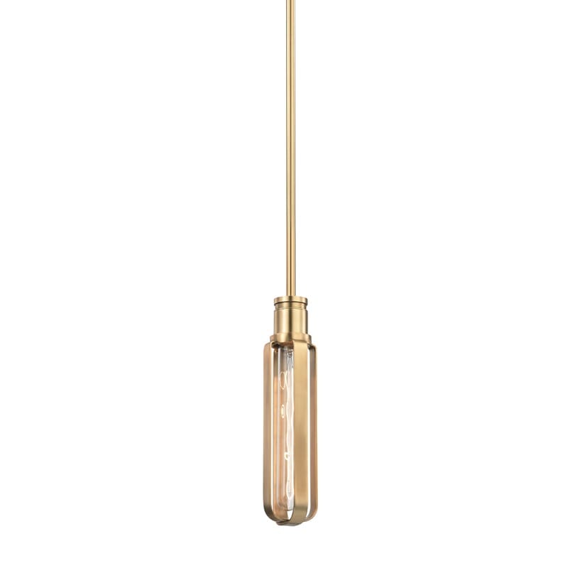 Hudson Valley Red Hook 12" Pendant Light in Aged Brass