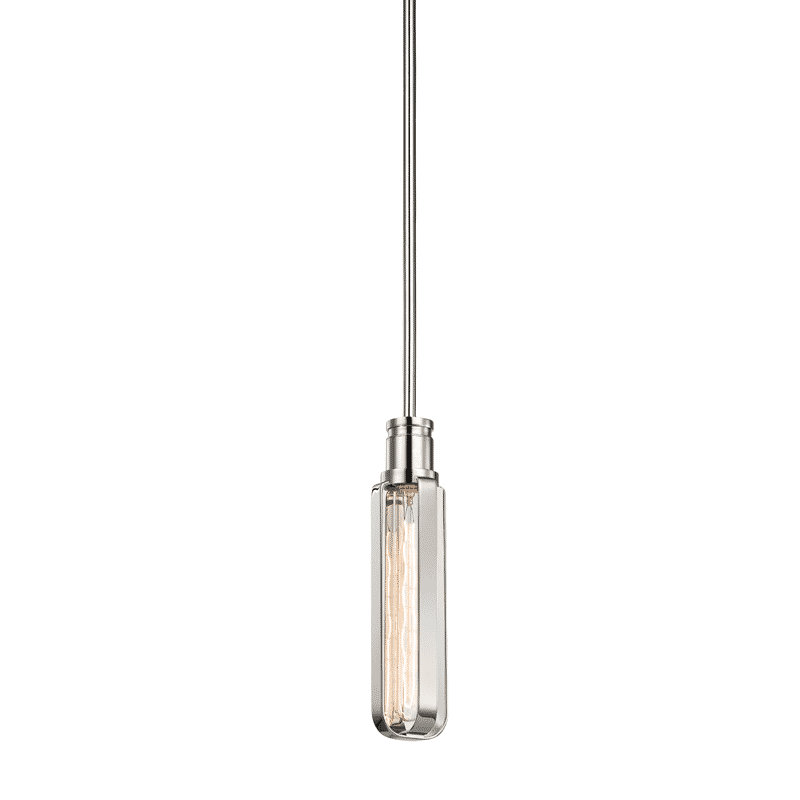 Hudson Valley Red Hook 12" Pendant Light in Polished Nickel