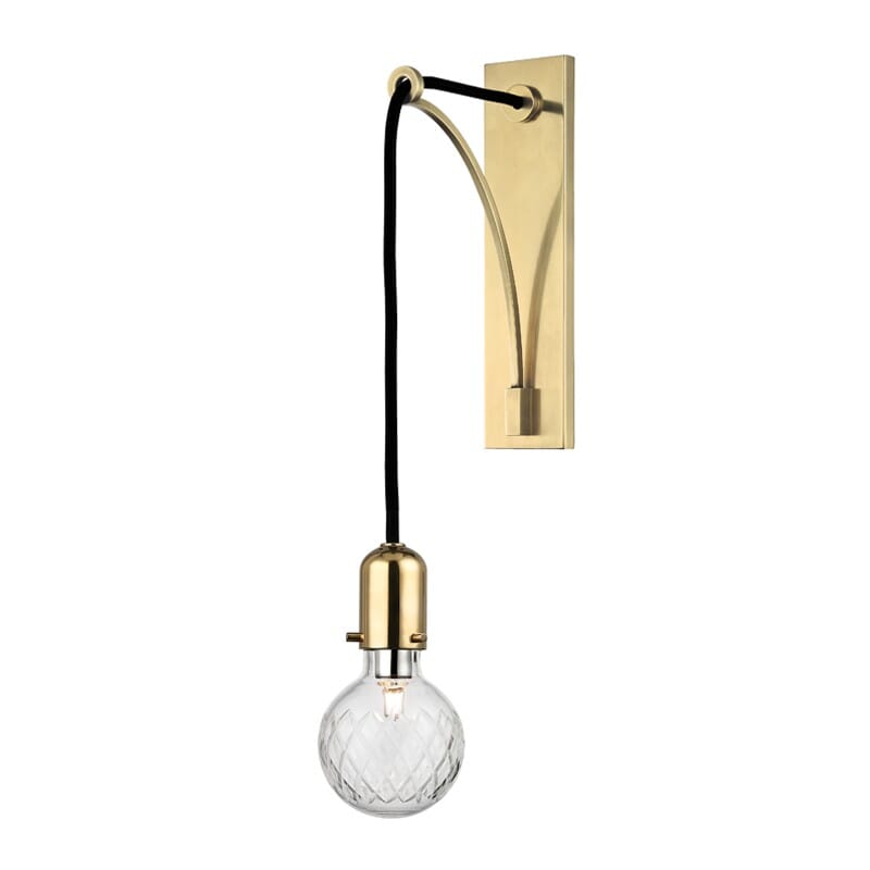 Hudson Valley Marlow 17" Wall Sconce in Aged Brass