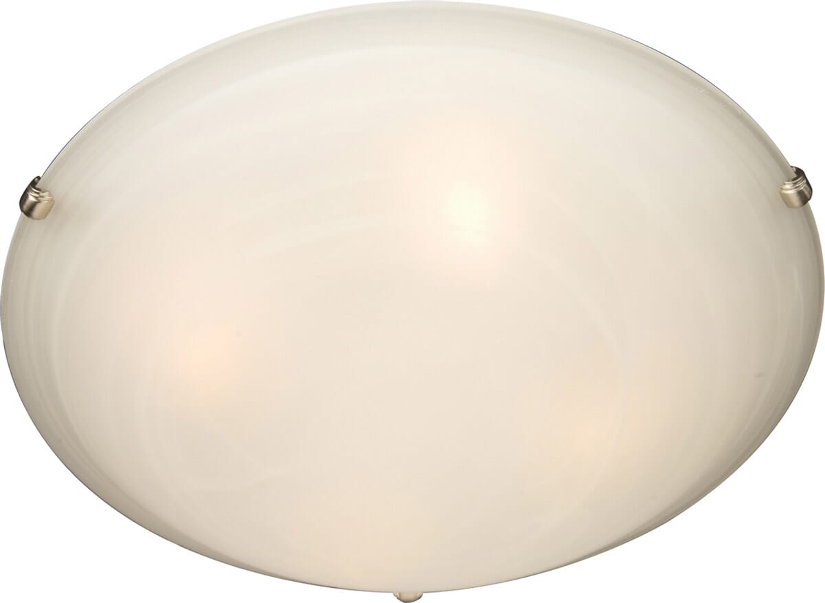 Maxim Lighting Malibu 4-Light Flush Mount in Satin Nickel