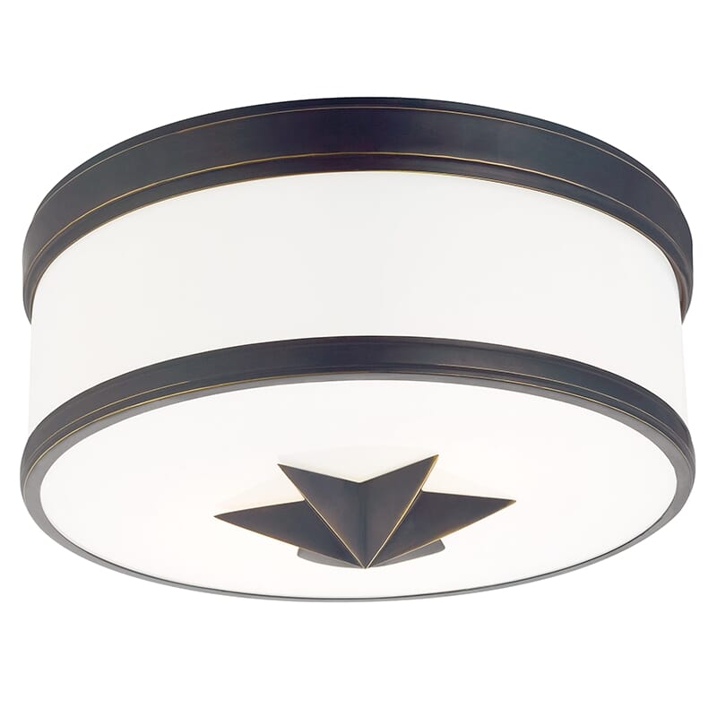 Hudson Valley Seneca 2-Light Ceiling Light in Old Bronze