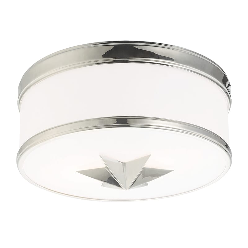 Hudson Valley Seneca 2-Light Ceiling Light in Polished Nickel