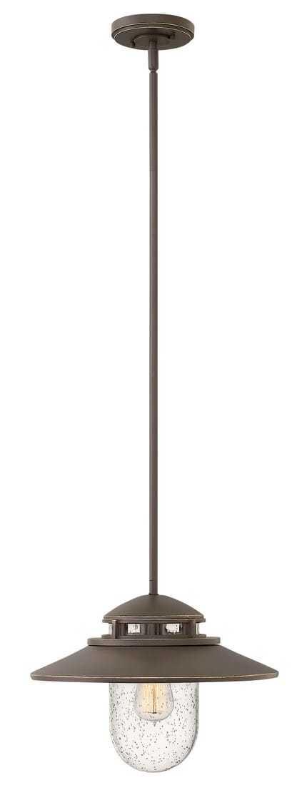 Hinkley Atwell 1-Light Outdoor Hanging Light in Oil Rubbed Bronze