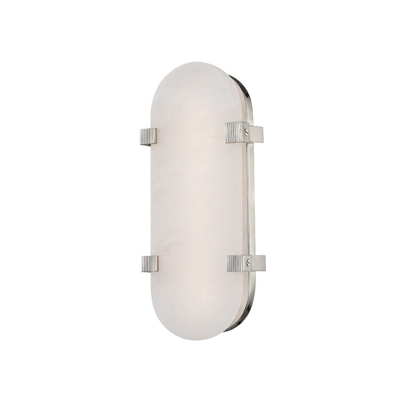 Hudson Valley Skylar 14" Wall Sconce in Polished Nickel