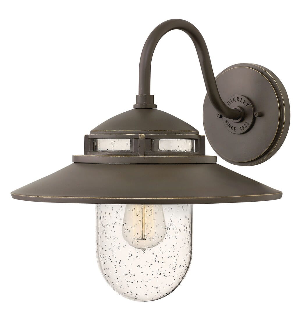 Hinkley Atwell 1-Light Outdoor Medium Wall Mount in Oil Rubbed Bronze