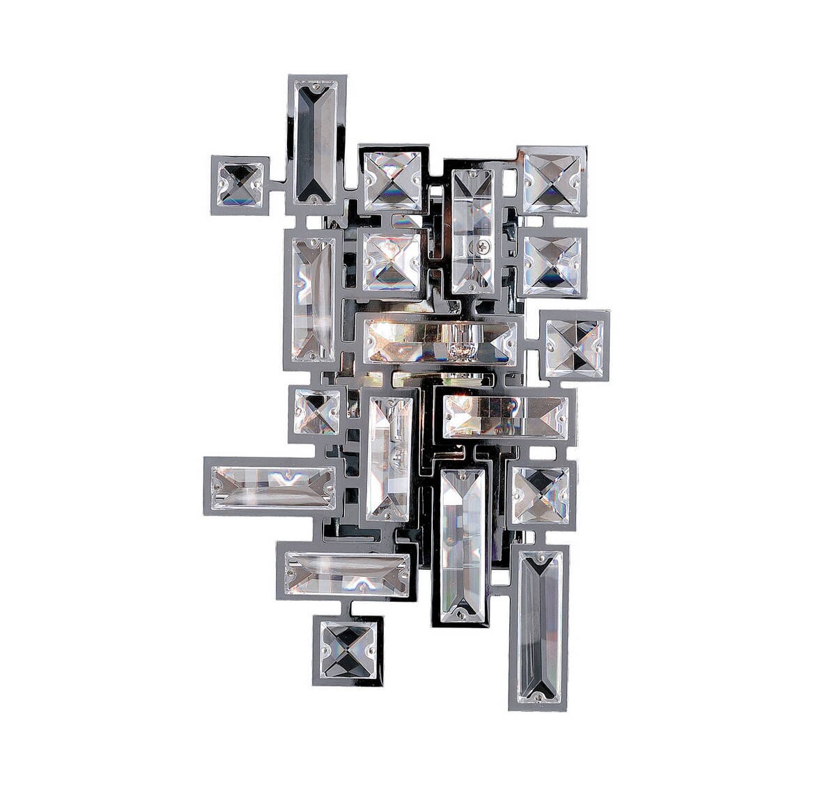 Allegri Vermeer 2-Light 12" Wall Sconce in Chrome