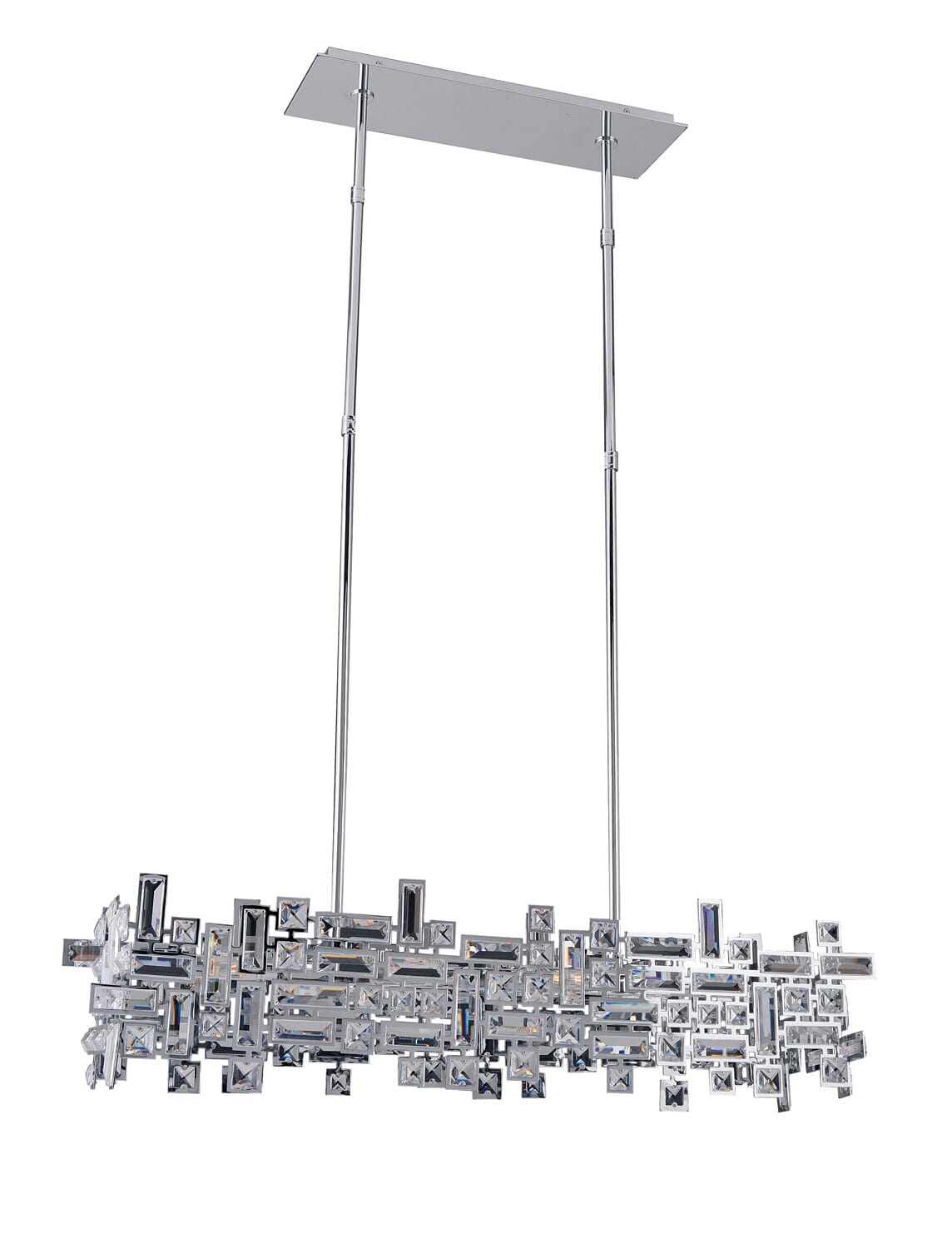 Allegri Vermeer 6-Light 11" Pendant Light in Chrome