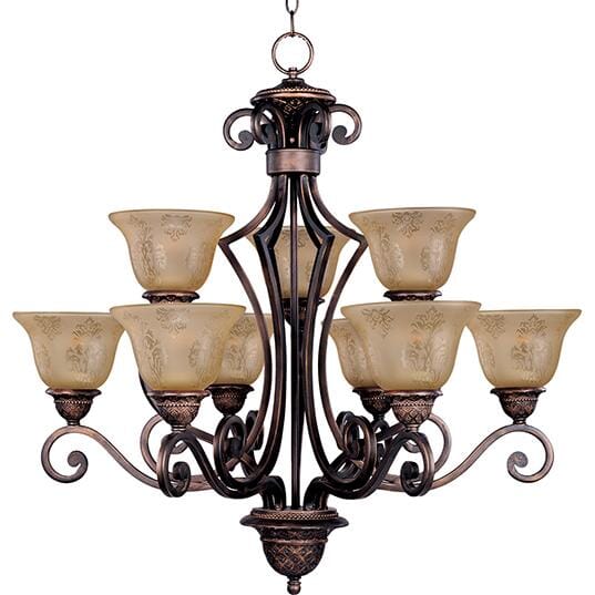 Maxim Symphony 9-Light Chandelier in Oil Rubbed Bronze