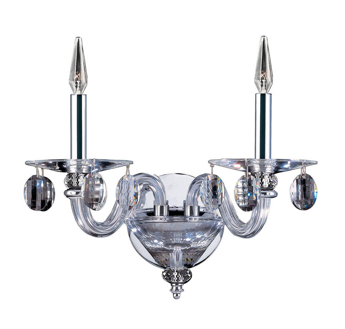 Allegri Fanshawe 2-Light 11" Wall Sconce in Chrome