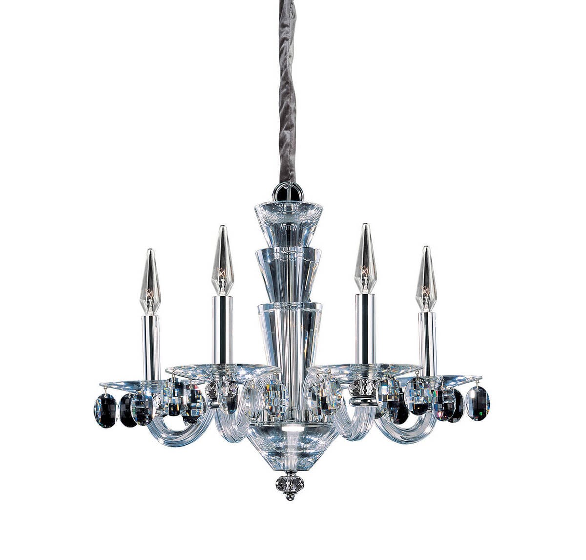 Allegri Fanshawe 5-Light Modern Chandelier in Chrome