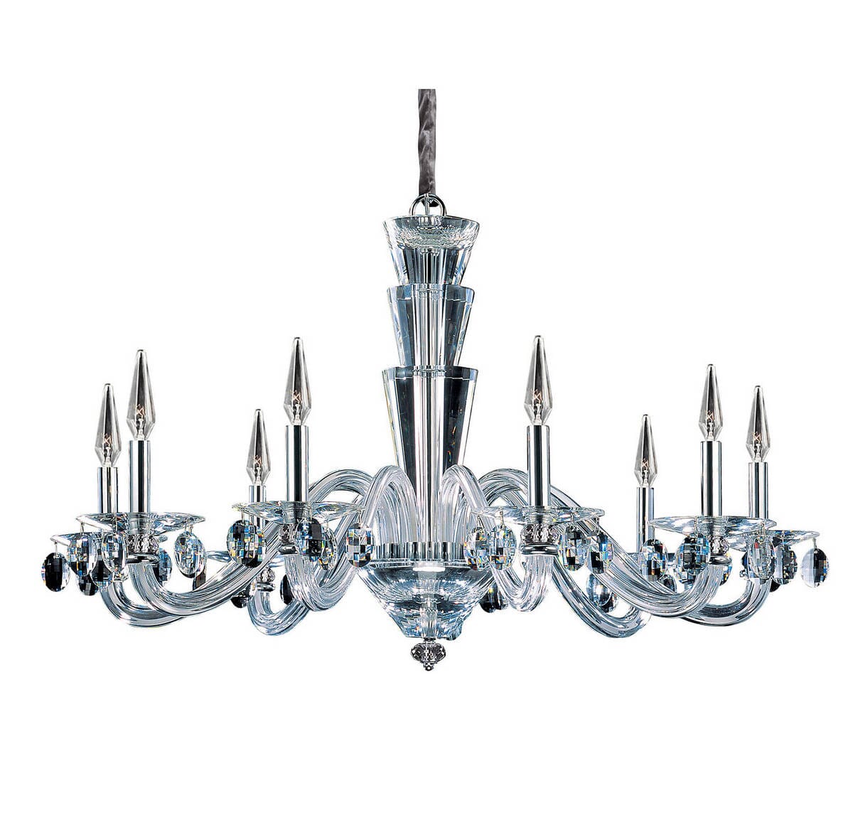 Allegri Fanshawe 9-Light Modern Chandelier in Chrome