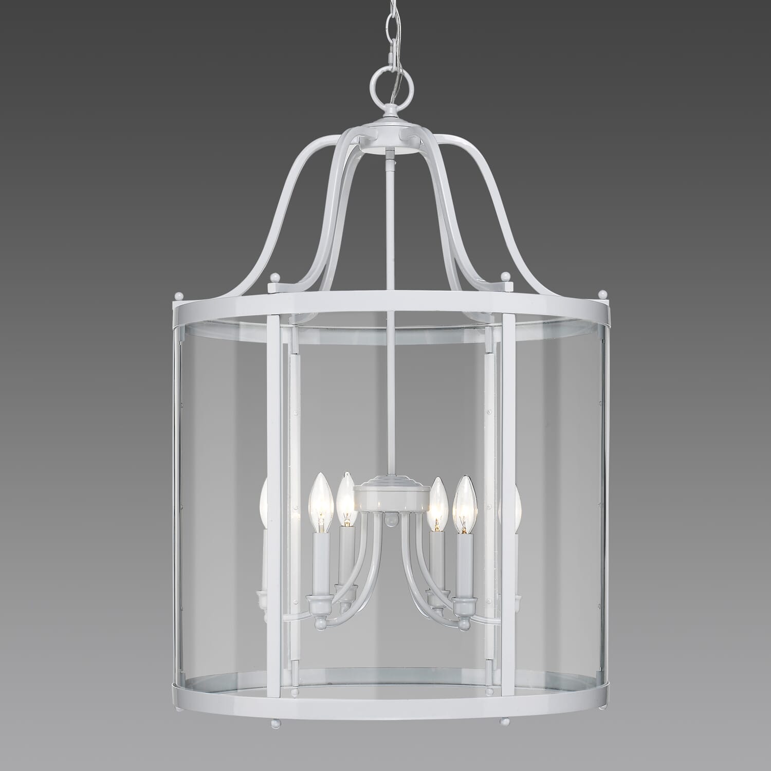 Golden Payton 6-Light Foyer Light in White