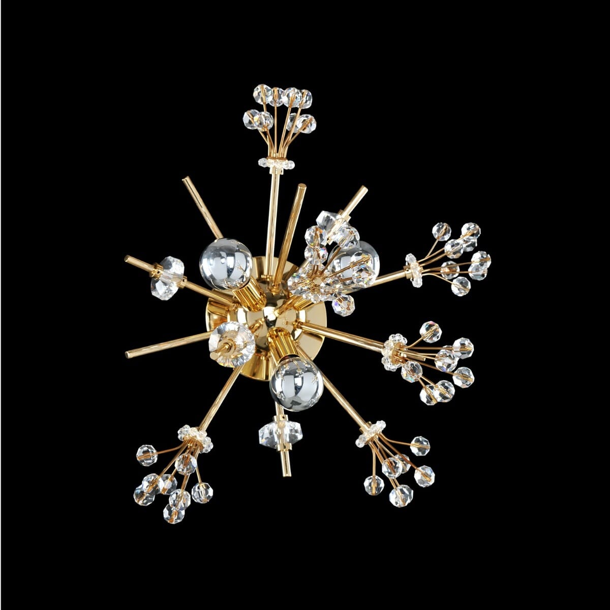 Allegri Constellation 3-Light 7" Wall Sconce in 18K Gold