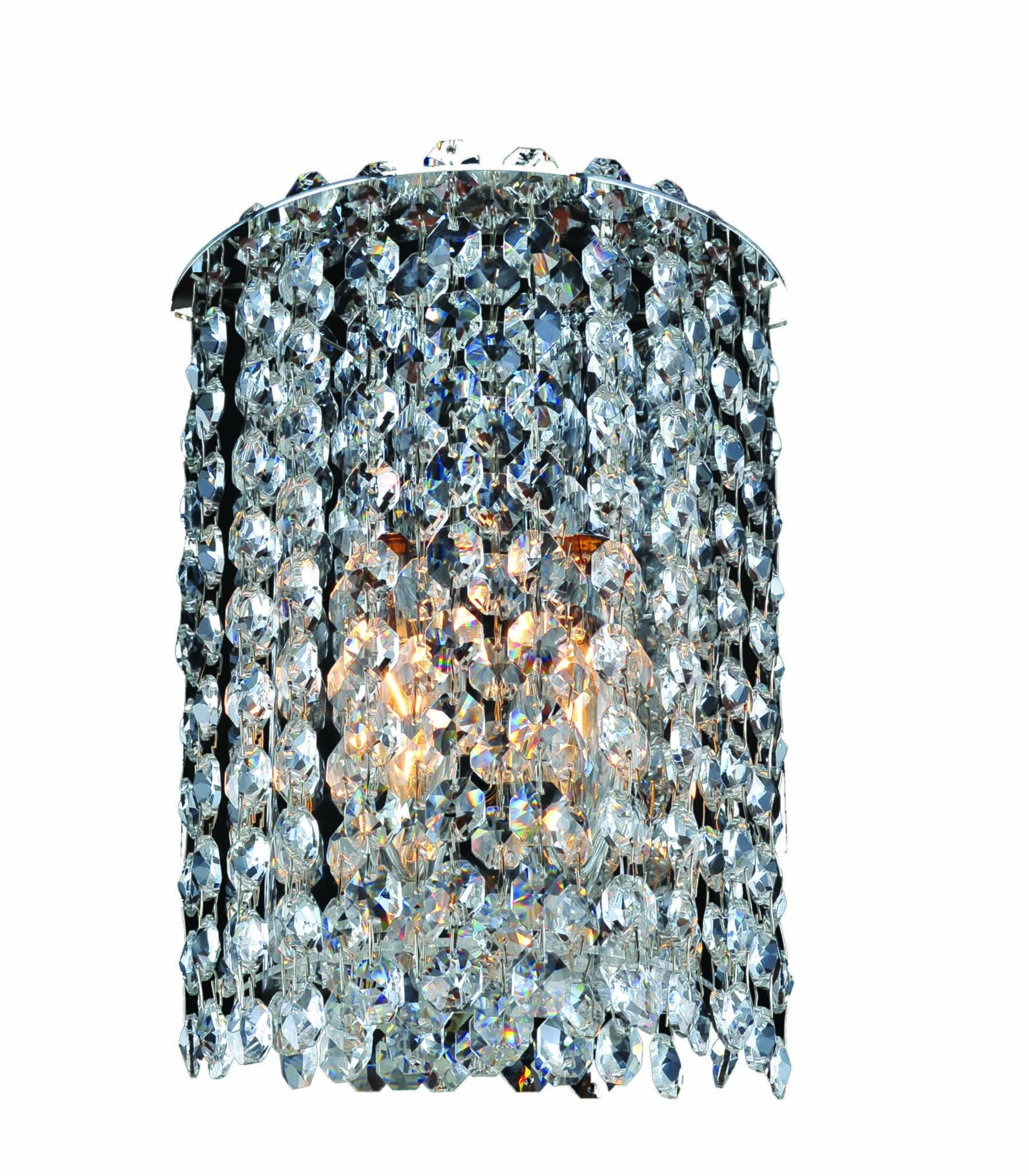 Allegri Milieu Metro 9" Wall Sconce in Chrome