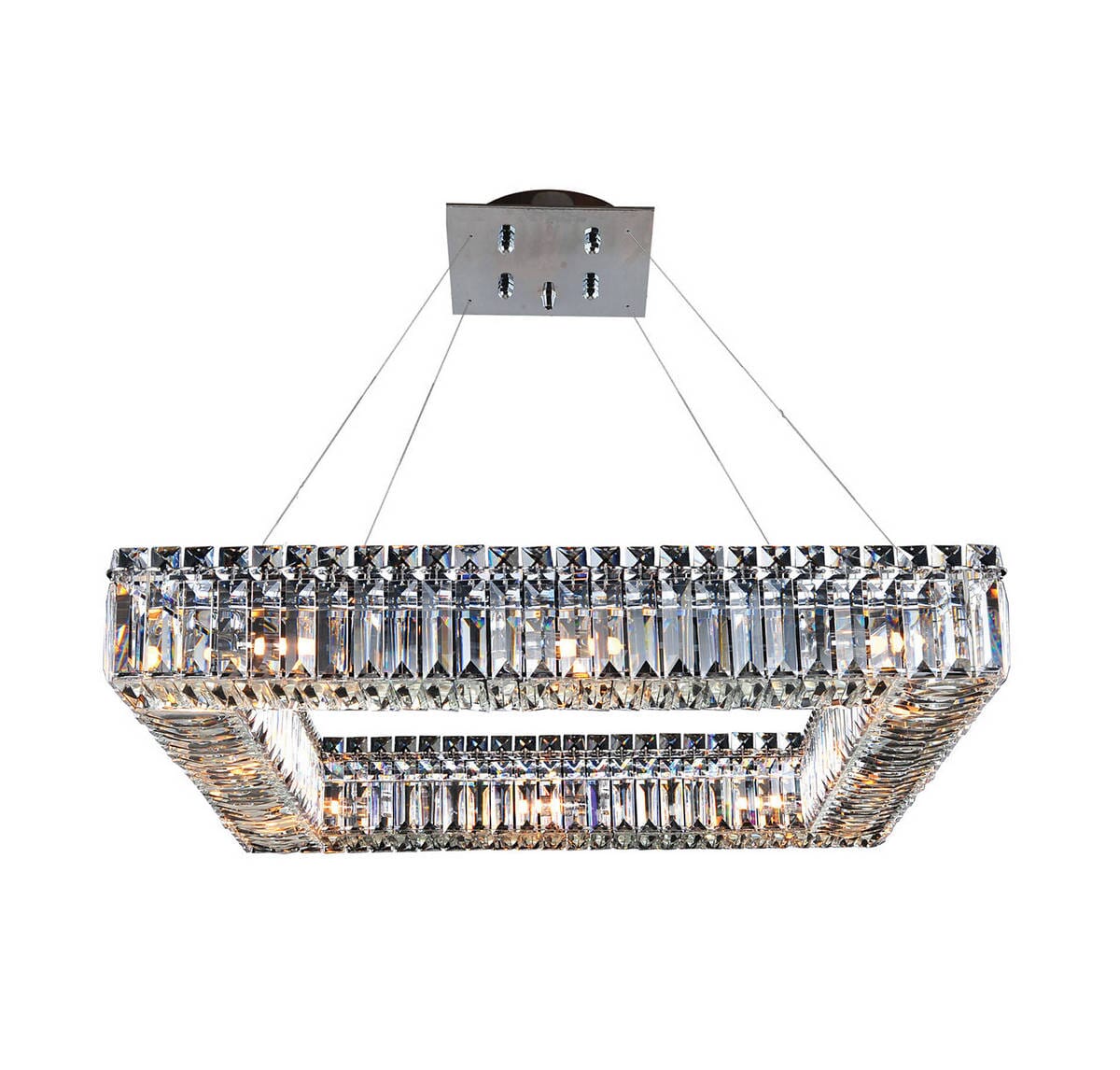 Allegri Quadro 12-Light Pendant Light in Chrome