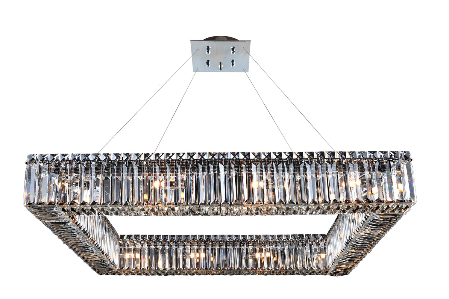 Allegri Quadro 16-Light Pendant Light in Chrome