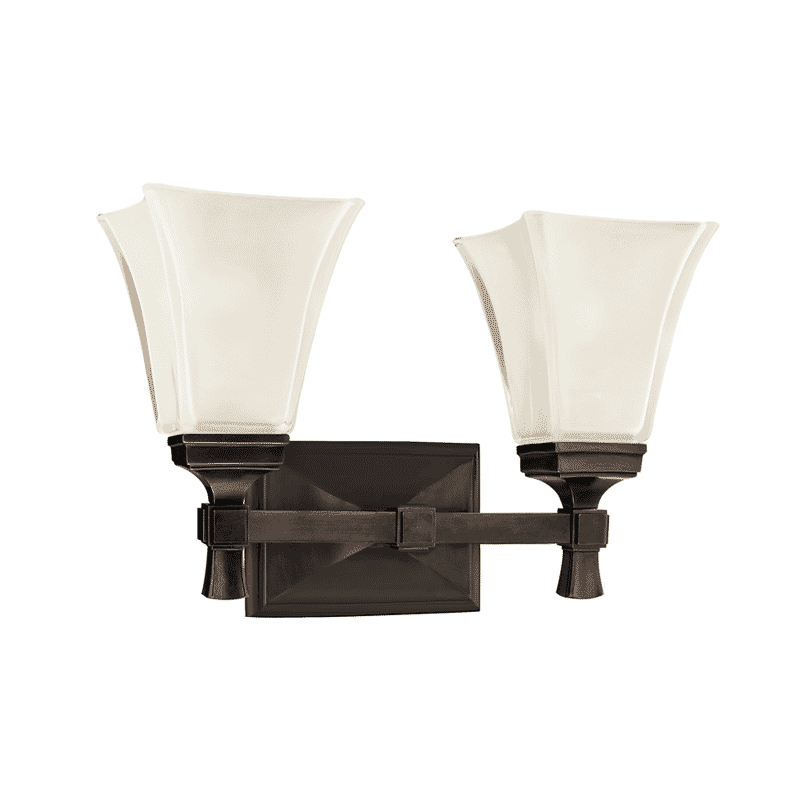 Hudson Valley Kirkland 2-Light 15" Bathroom Vanity Light in Old Bronze