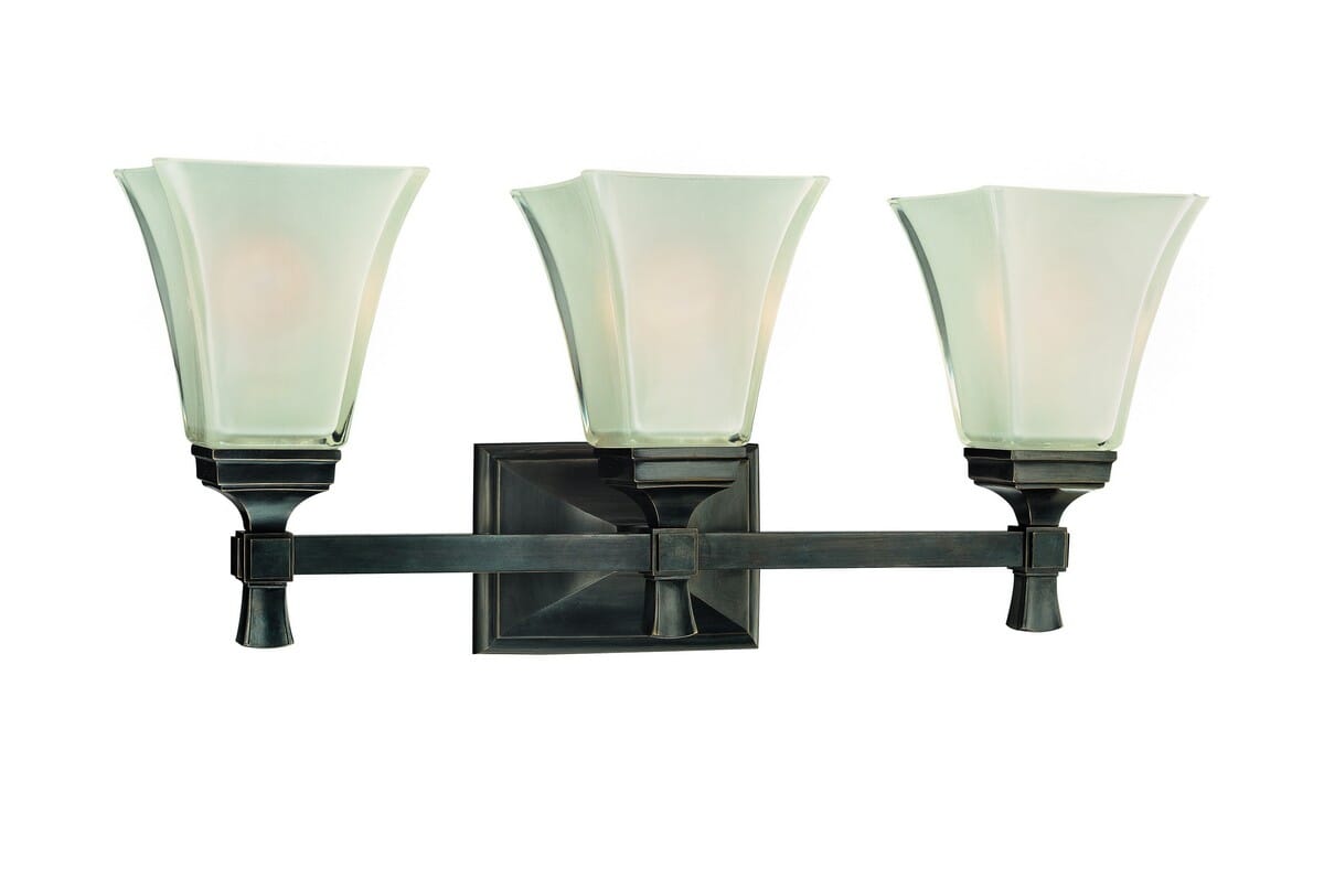 Hudson Valley Kirkland 3-Light 23" Bathroom Vanity Light in Old Bronze