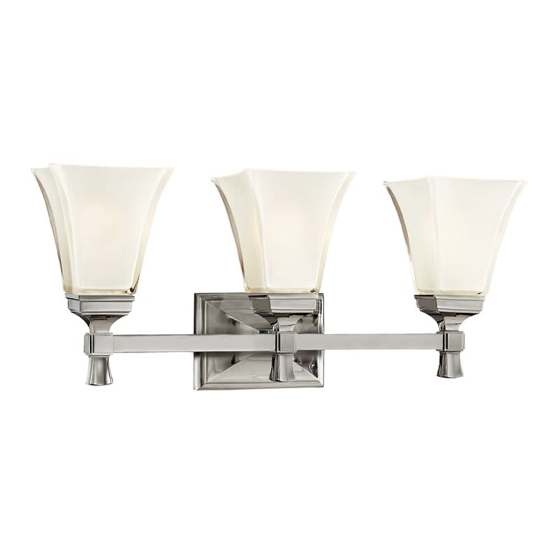 Hudson Valley Kirkland 3-Light 23" Bathroom Vanity Light in Polished Nickel