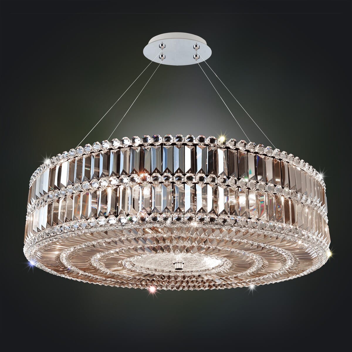 Allegri Luxor 6-Light Pendant Light in Chrome