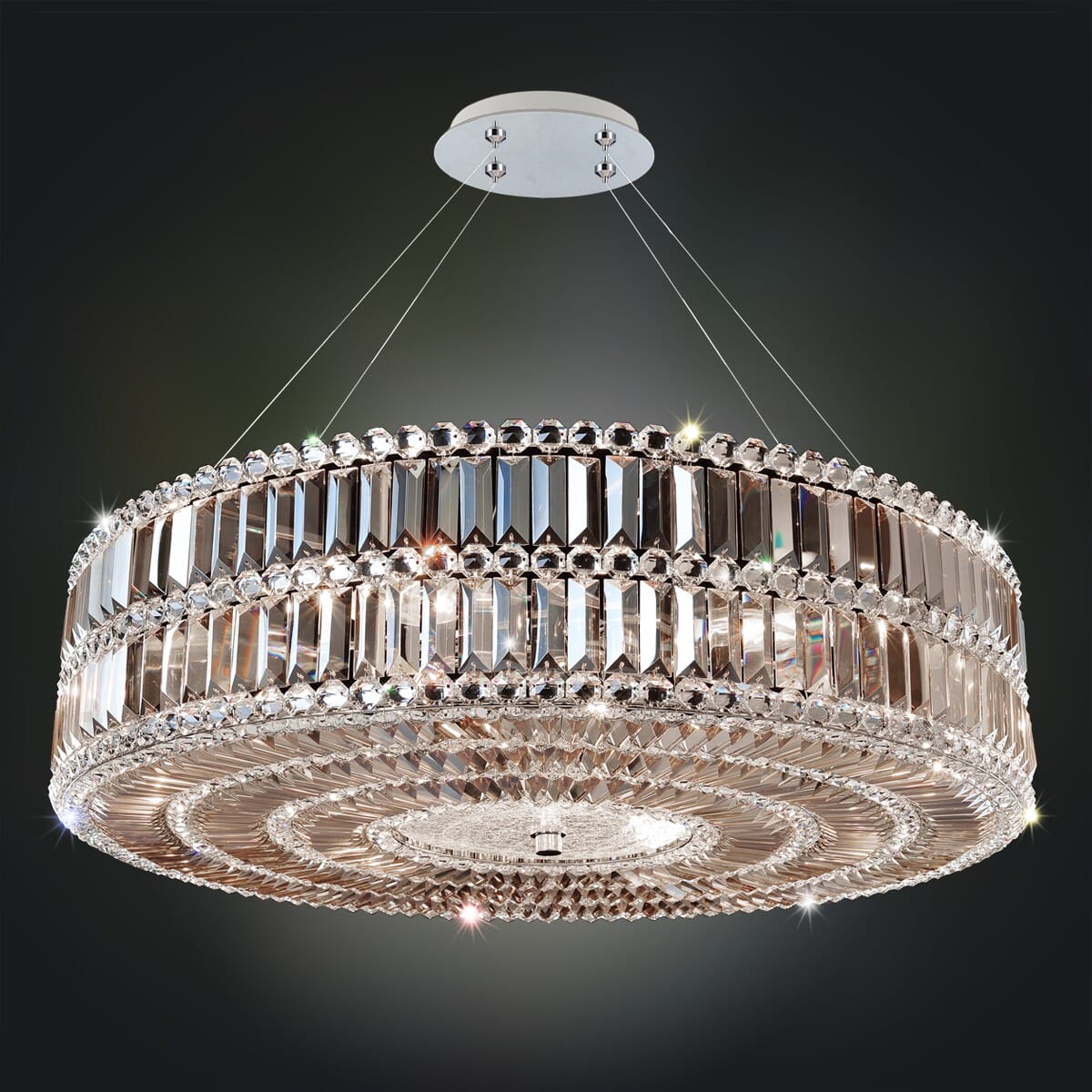 Allegri Luxor 9-Light Pendant Light in Chrome