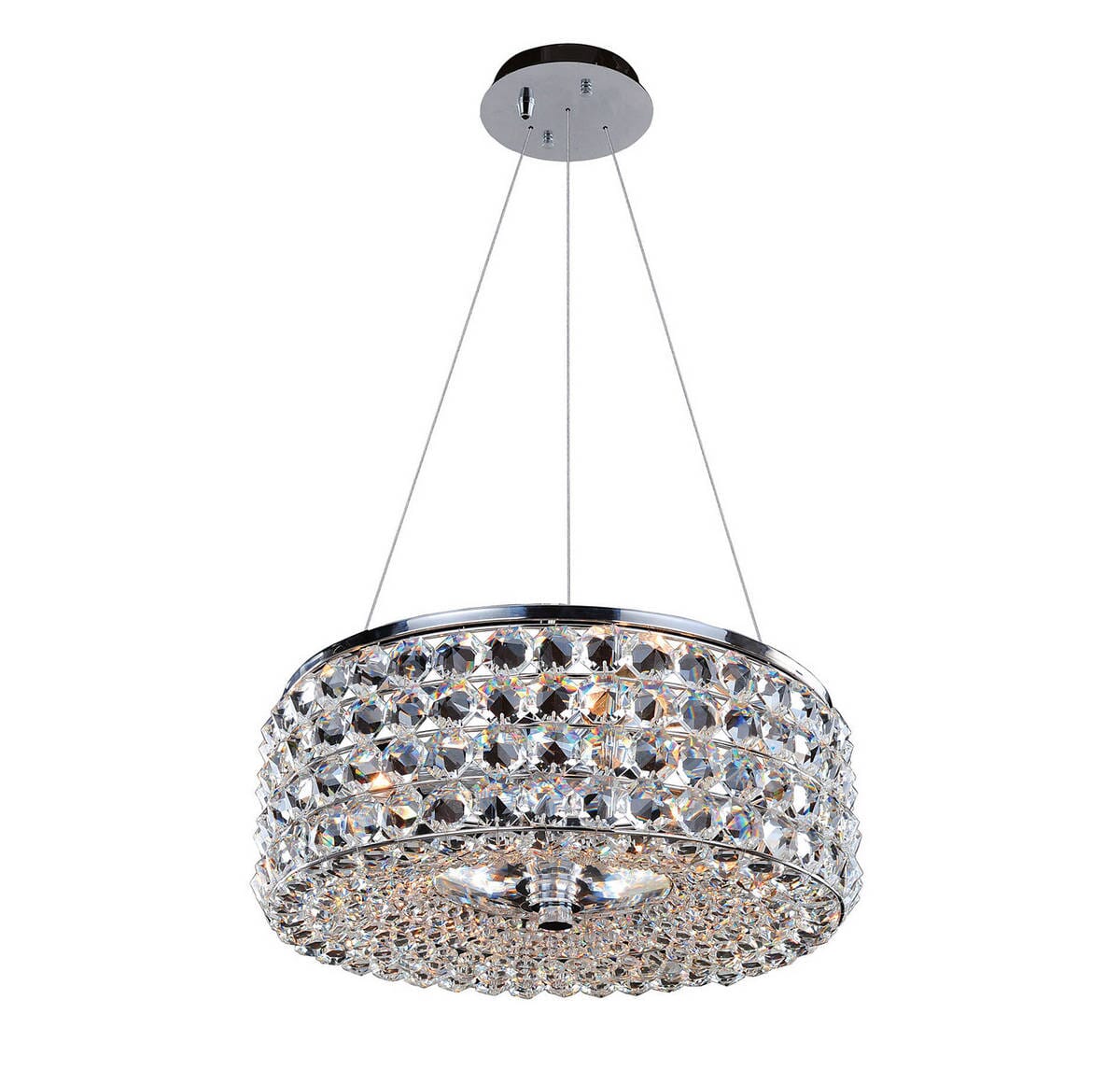 Allegri Arche 3-Light Pendant Light in Chrome