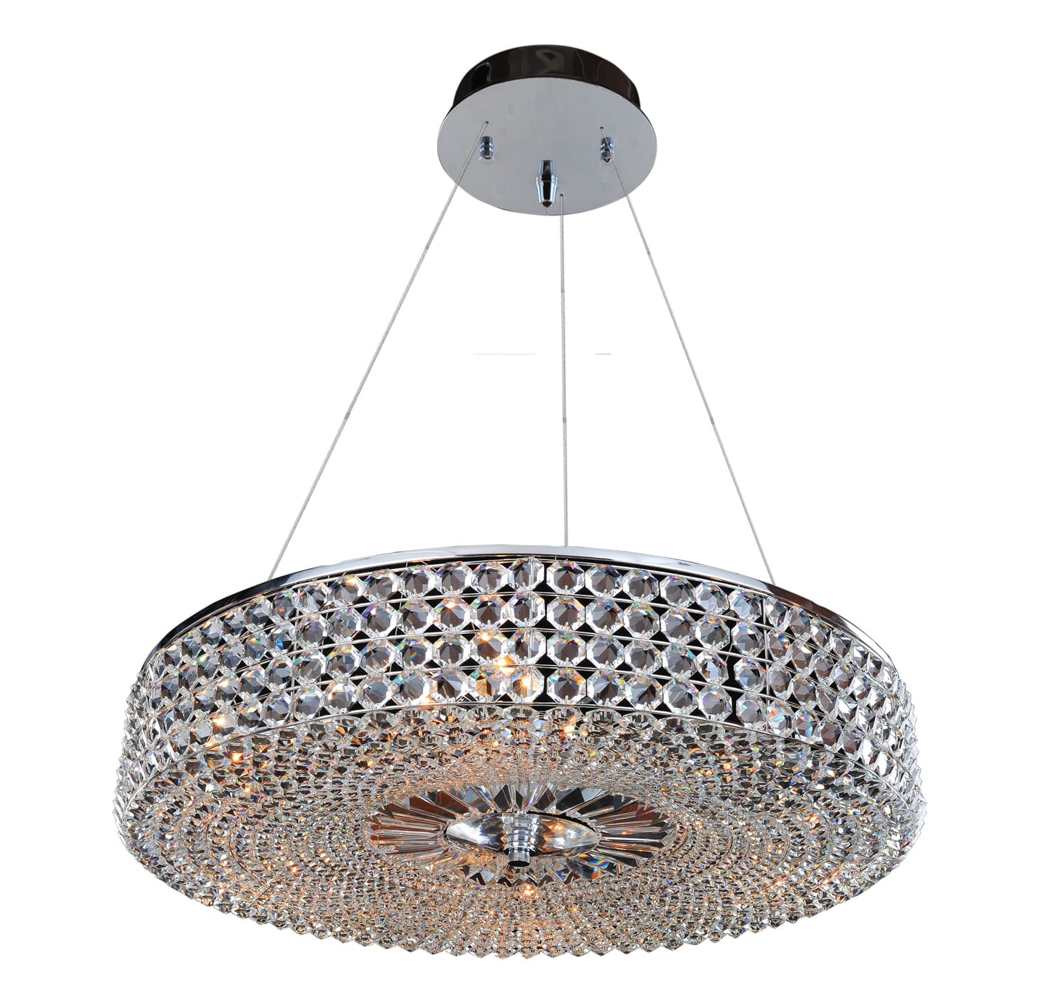 Allegri Arche 9-Light Pendant Light in Chrome