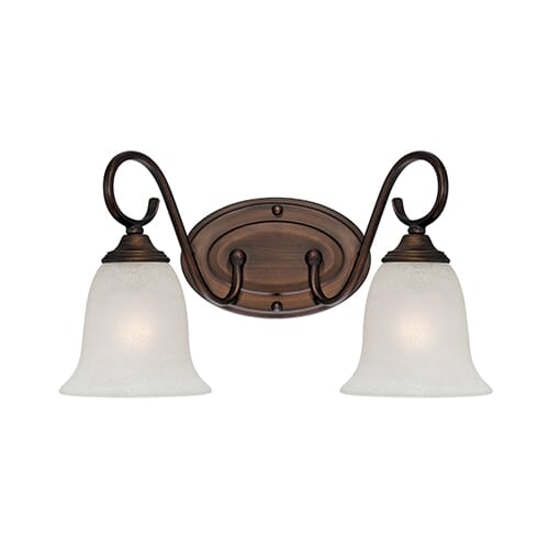 Millennium Lighting 1100 Series 2-Light Bathroom Vanity Light in Rubbed Bronze