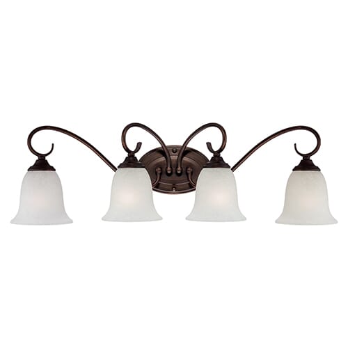 Millennium Lighting 1100 Series 4-Light Bathroom Vanity Light in Rubbed Bronze