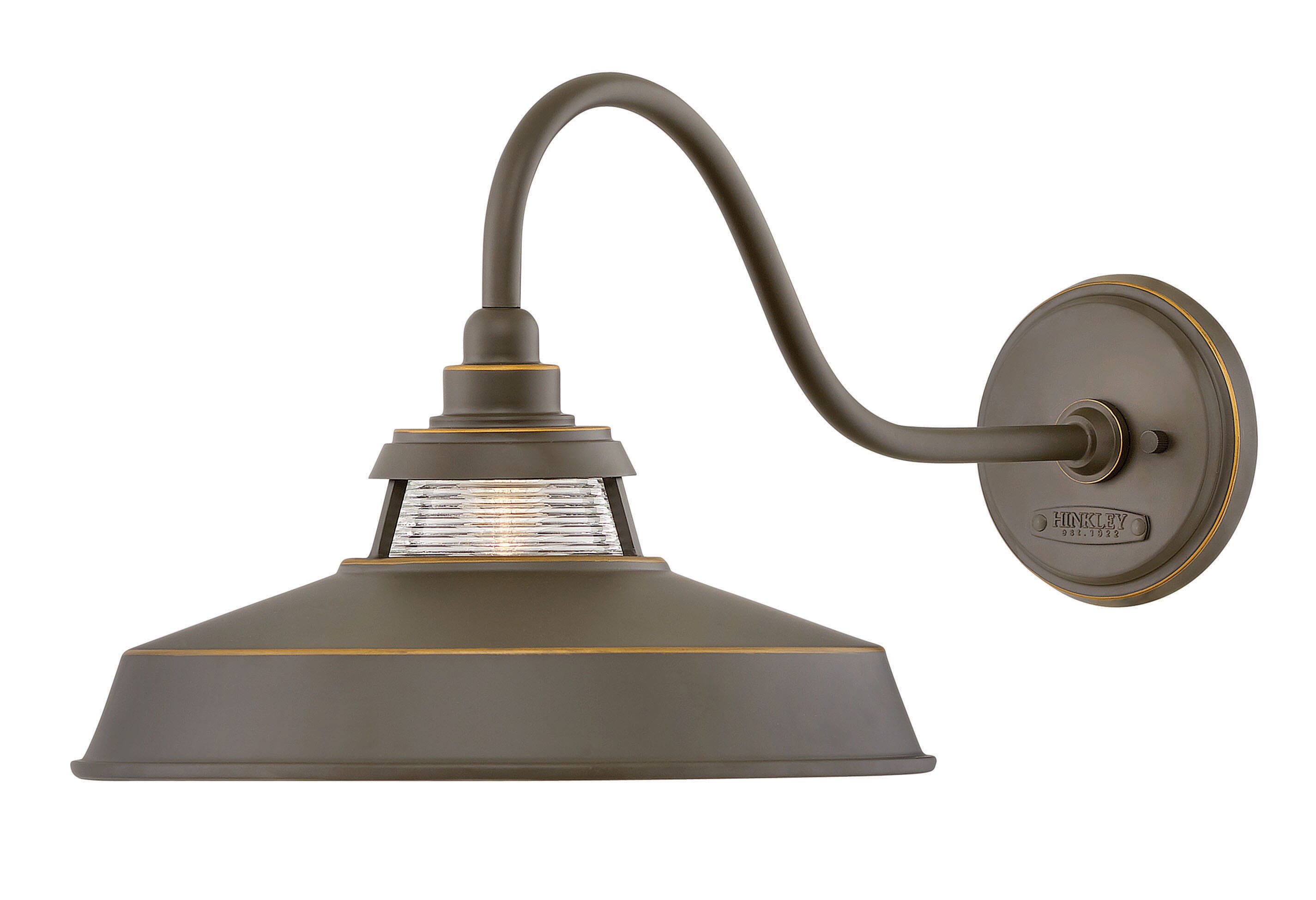 Hinkley Troyer 12" Outdoor Wall Light in Oil Rubbed Bronze