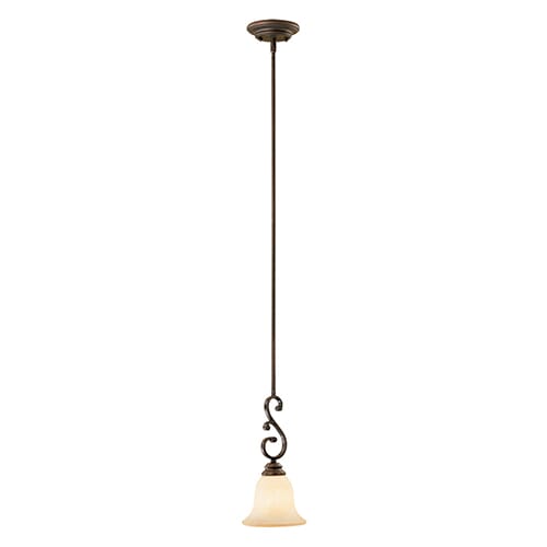 Millennium Lighting Oxford 1-Light Mini-Pendant in Rubbed Bronze