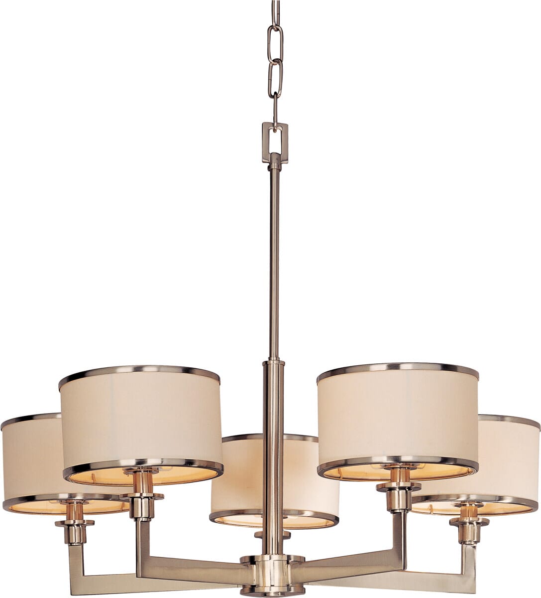 Maxim Lighting Nexus 5-Light Chandelier in Satin Nickel