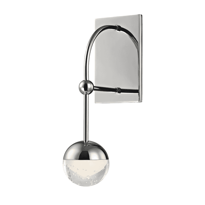 Hudson Valley Boca 13" Wall Sconce in Polished Nickel