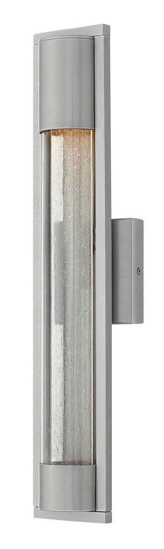 Hinkley Mist 1-Light Outdoor Medium Wall Mount in Titanium