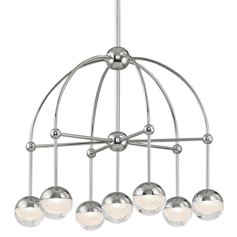 Hudson Valley Boca 7-Light Chandelier in Polished Nickel