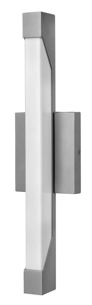 Hinkley Vista 1-Light LED Outdoor Small Wall Mount in Titanium