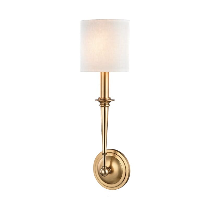 Hudson Valley Lourdes 19" Wall Sconce in Aged Brass