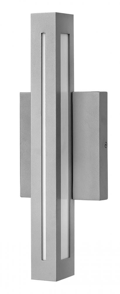 Hinkley Vue 1-Light LED Outdoor Small Wall Mount in Titanium