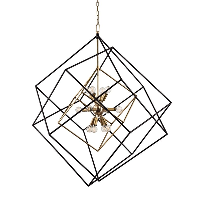 Hudson Valley Roundout 12-Light Chandelier in Aged Brass