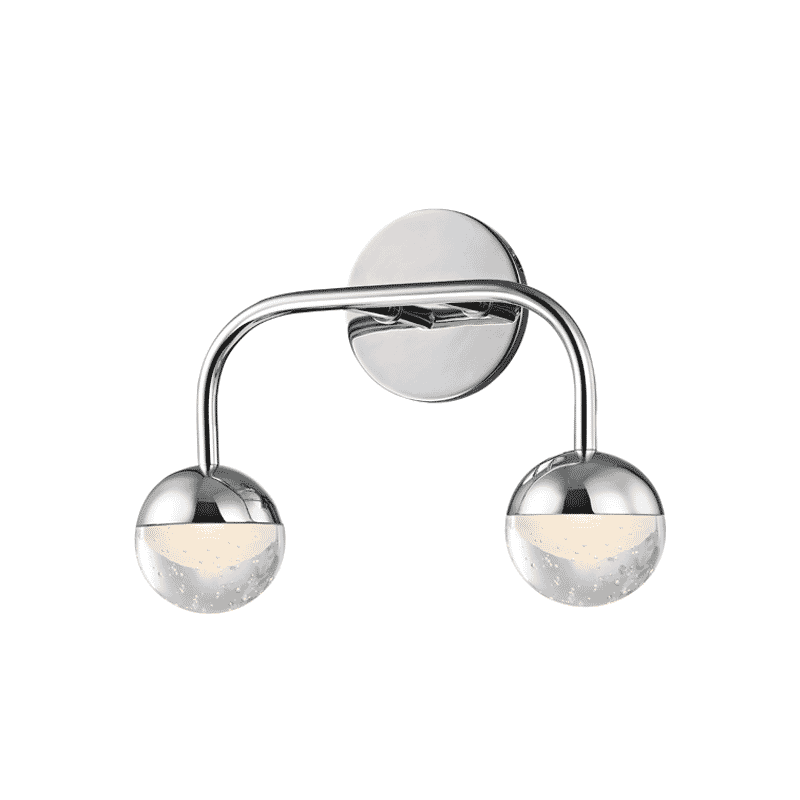 Hudson Valley Boca 2-Light 13" Bathroom Vanity Light in Polished Chrome