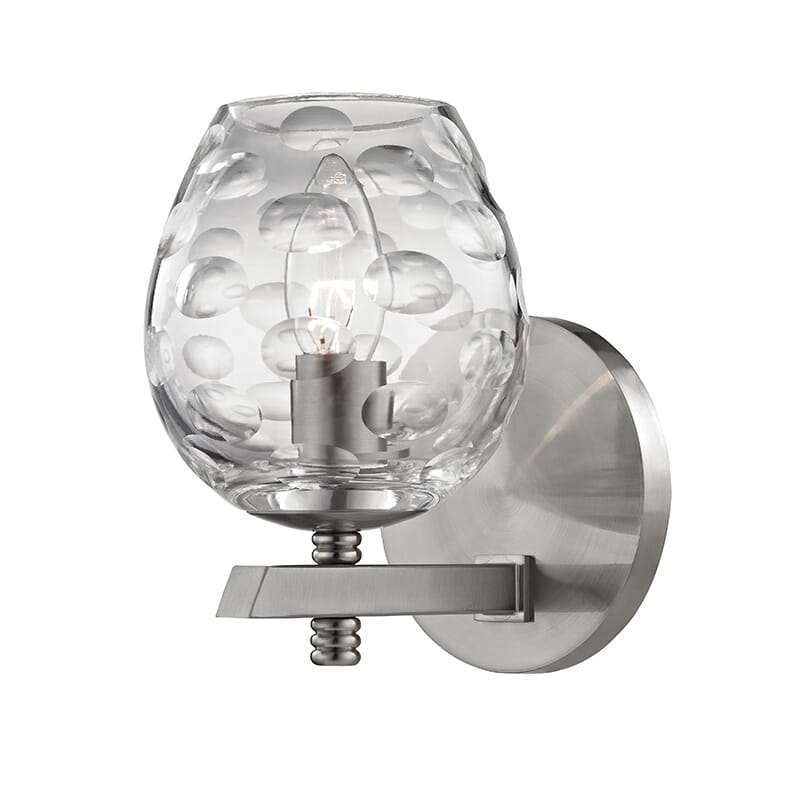 Hudson Valley Burns 5" Bathroom Vanity Light in Satin Nickel