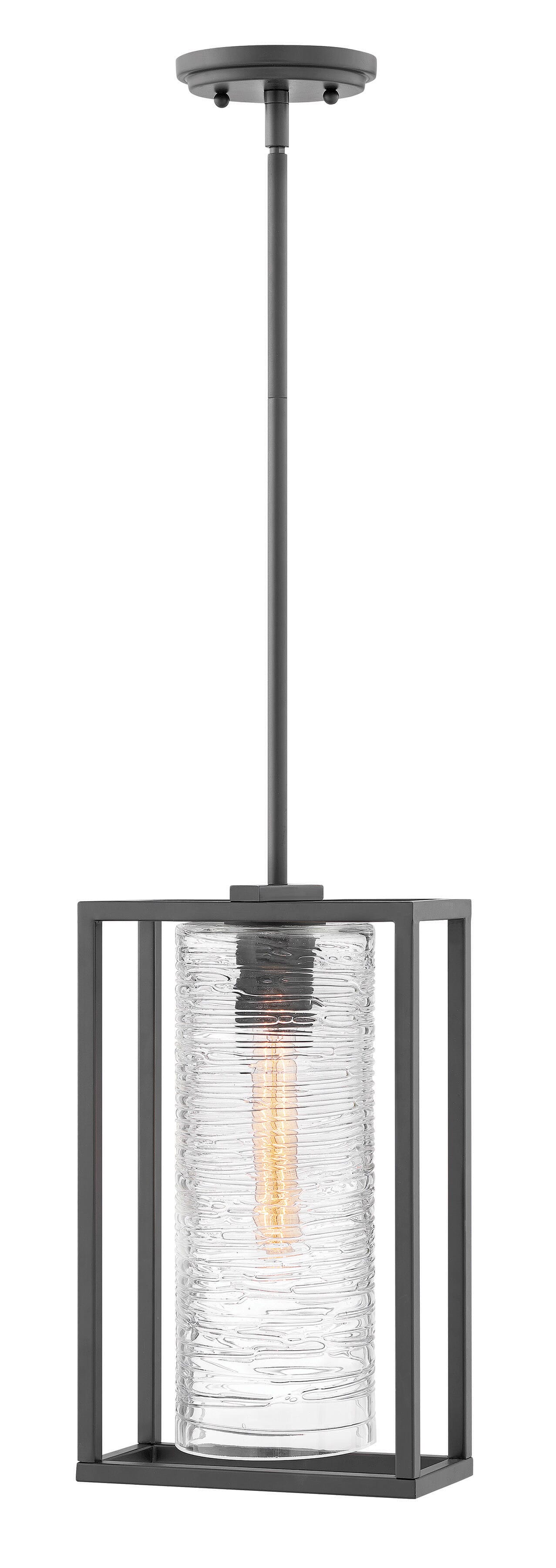 Hinkley Pax 1-Light Outdoor Hanging Light in Satin Black