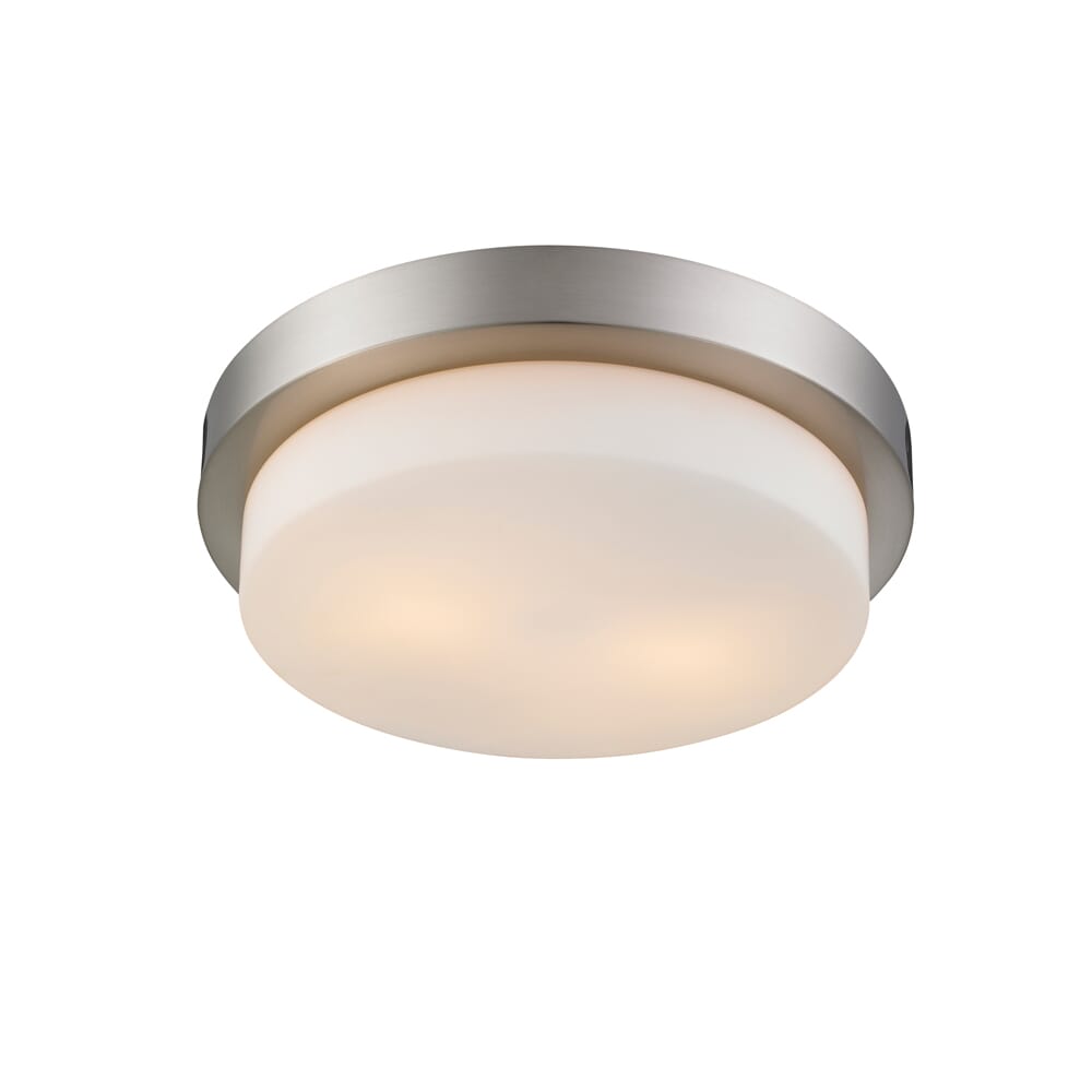 Golden 2-Light 13" Ceiling Light in Pewter