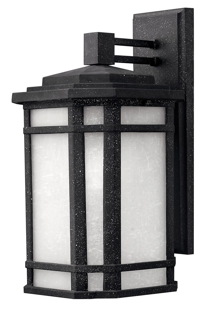 Hinkley Cherry Creek 1-Light LED Outdoor Medium Wall Mount in Vintage Black