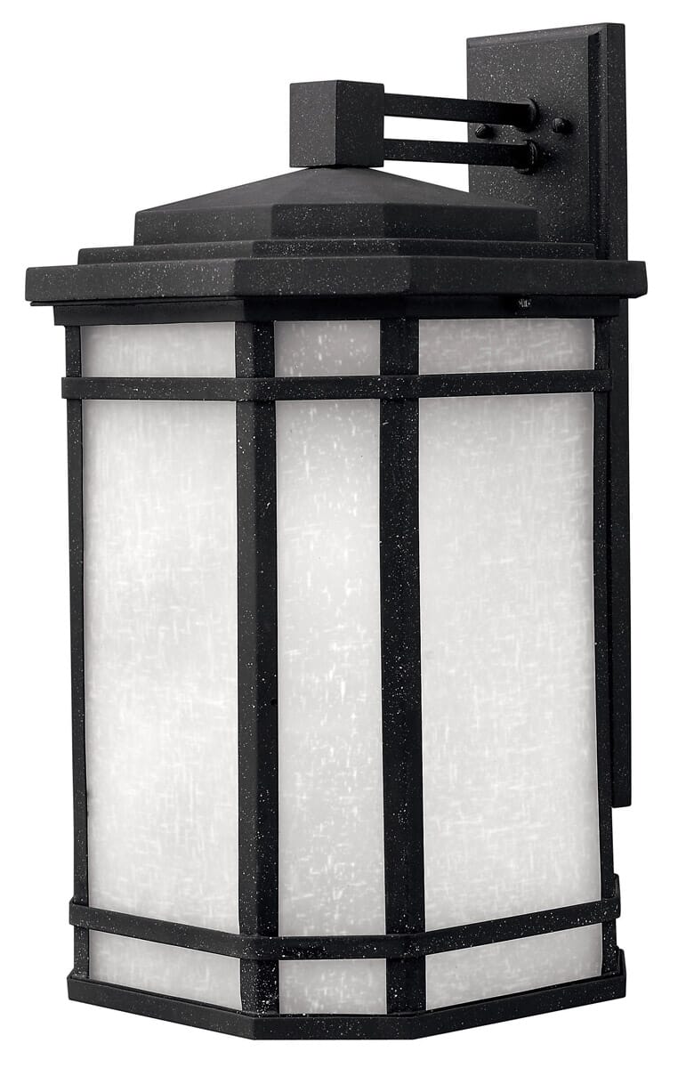 Hinkley Cherry Creek 1-Light Outdoor Large Wall Mount in Vintage Black