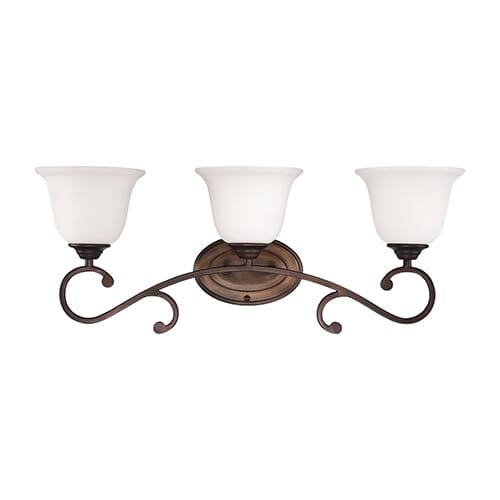 Millennium Lighting 1200 Series 3-Light Bathroom Vanity Light in Rubbed Bronze